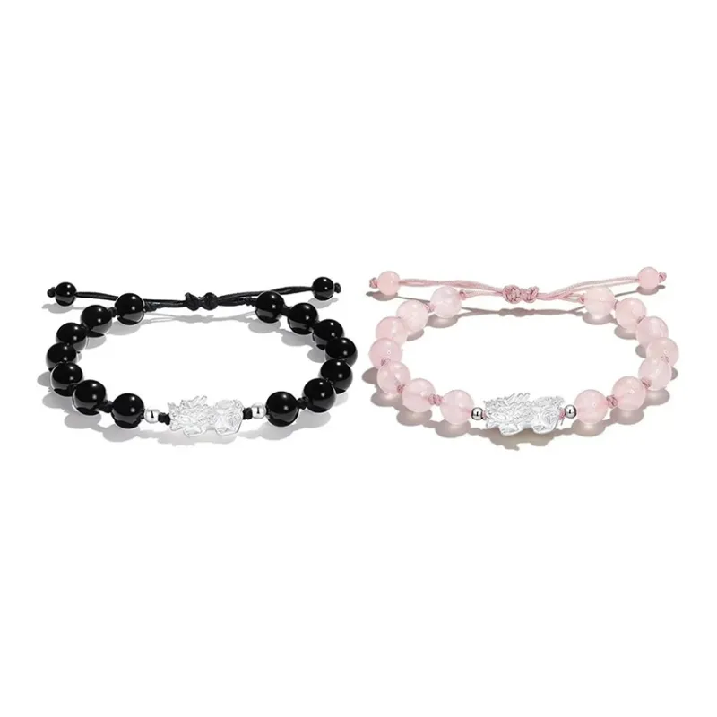 LIU GUI FU JEWELRY Obsidian Bracelets Unisex-2