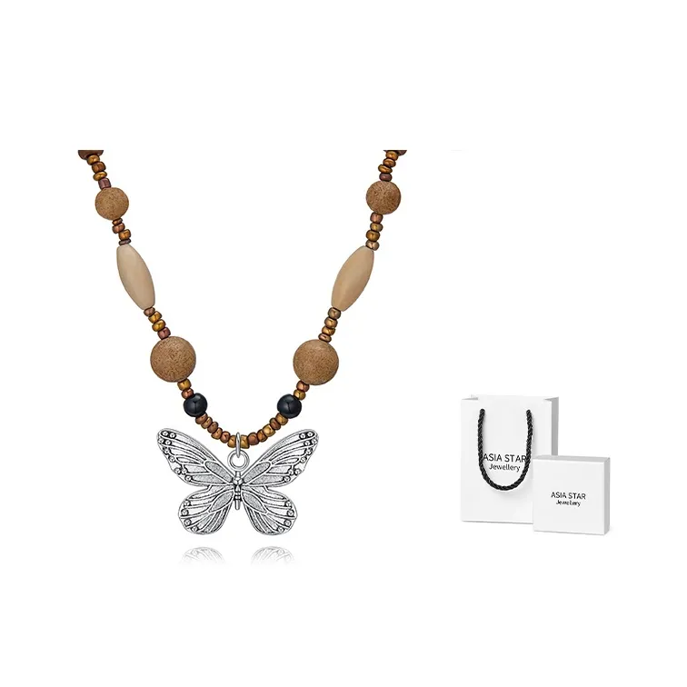 Asia Star Alloy Necklaces Women's-1