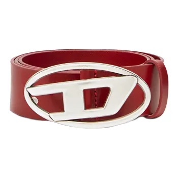 DIESEL 1DR Logo buckle Leather Belt
