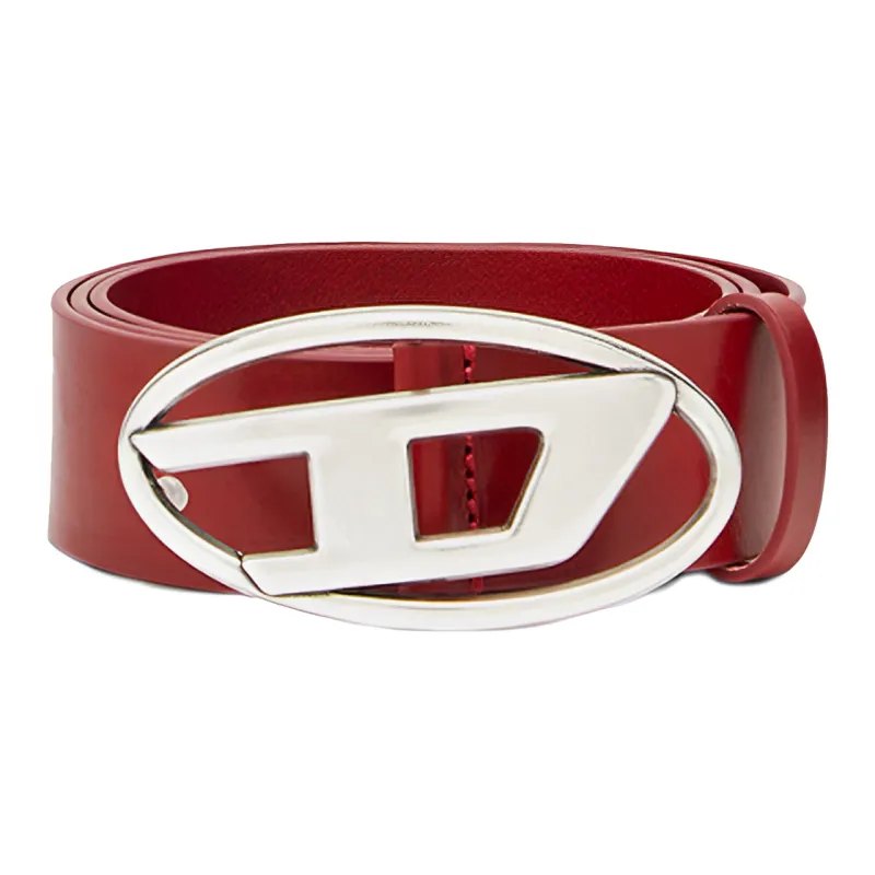 DIESEL 1DR Logo buckle Leather Belt-0