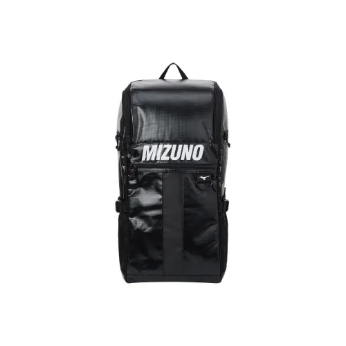 Mizuno Polyester Backpack Unisex Black & White