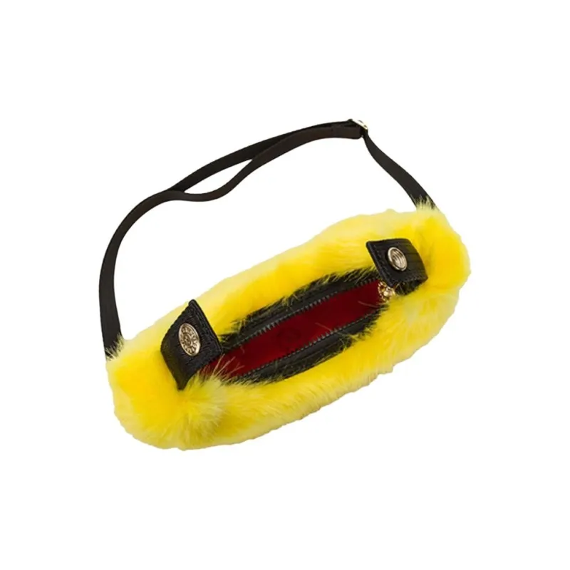 Kipling Minions, Collaboration Acrylic With Polyester Shoulder Bag, Crossbody Bag, Handbag Small Size Women's Yellow-3