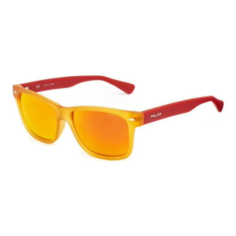 Police Injection Molded Rectangular Sunglasses Kids' Orange-0