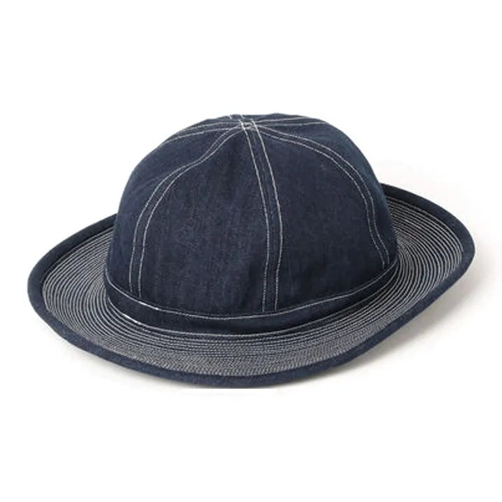 Beams Cotton Fabric Bucket Hats Men's Marine Blue-2