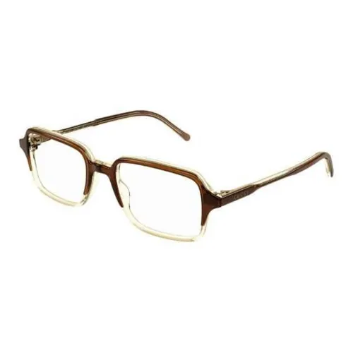 GUCCI Eyeglass Frames Men Brown