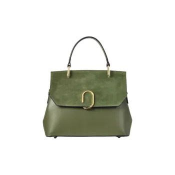 Le Parmentier Suede Bonded Leather Shoulder Bag Crossbody Bag Handbag Regular Women's Green