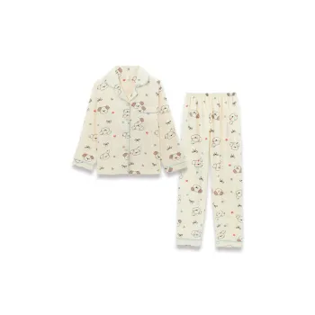 Sleeping Beauty Pajama Set Women's Apricot