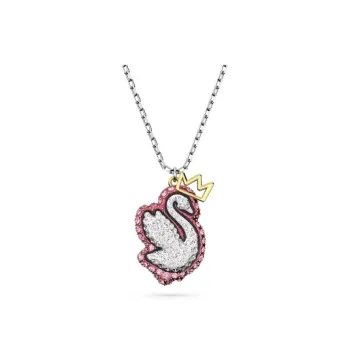 Swarovski Rhodium Plated Chain Pendant Women's