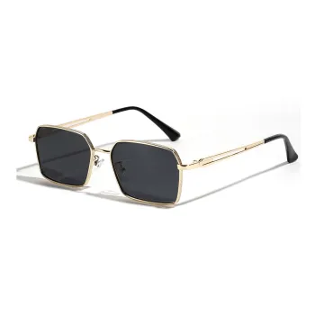 KENMO Brass Square Sunglasses Unisex