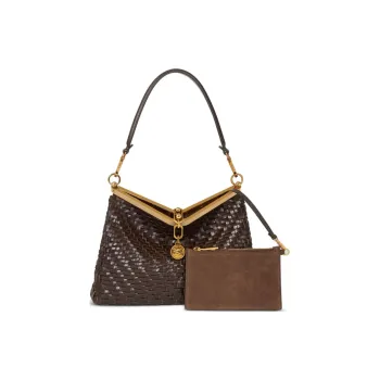 ETRO Clasp Fastened Interwoven Vela Medium Shoulder Bag