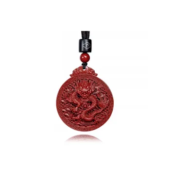 Moon Jewelry Reconstructed Cinnabar Jade Pendants Unisex