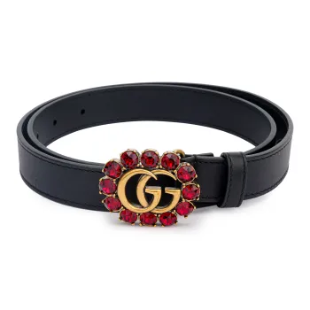 GUCCI Leather Belts Women's Black
