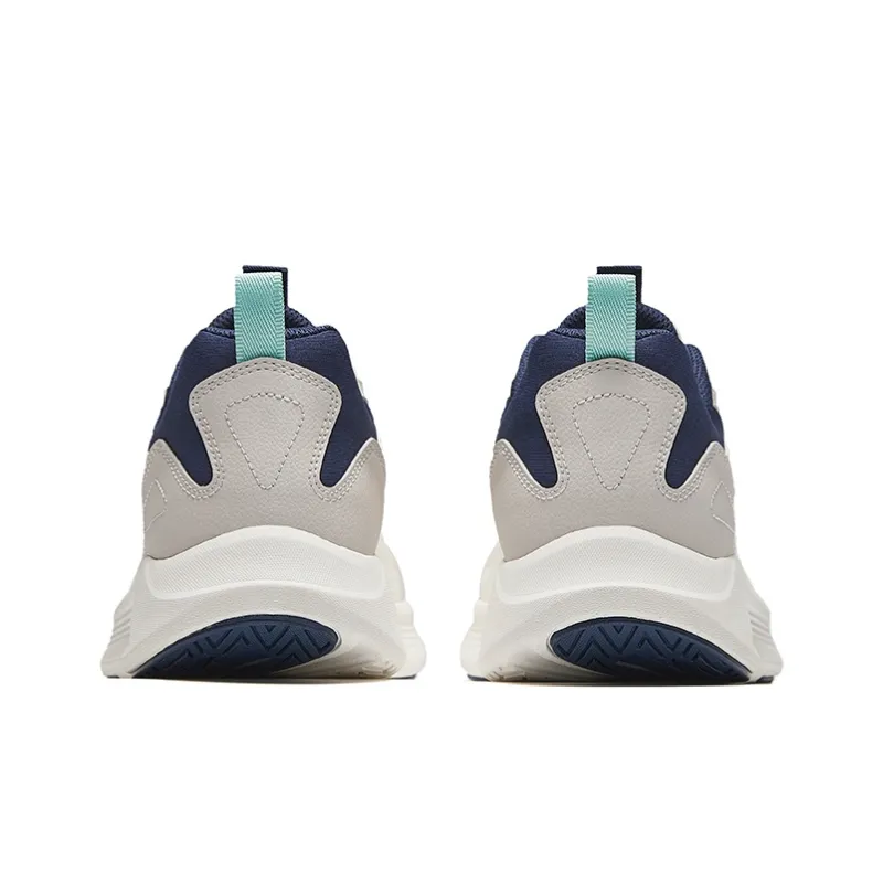 Anta Cushioning Anti-Slip And Wear-Resistant Low-Top Casual Running Shoes Men's White Gray Blue-3