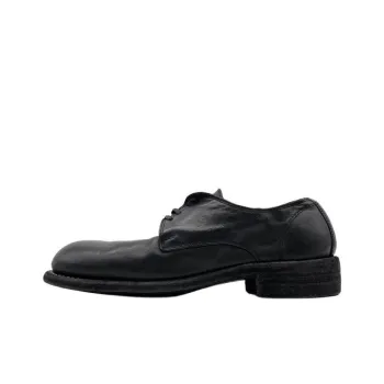 GUIDI Dress Shoes Men Low Top Black