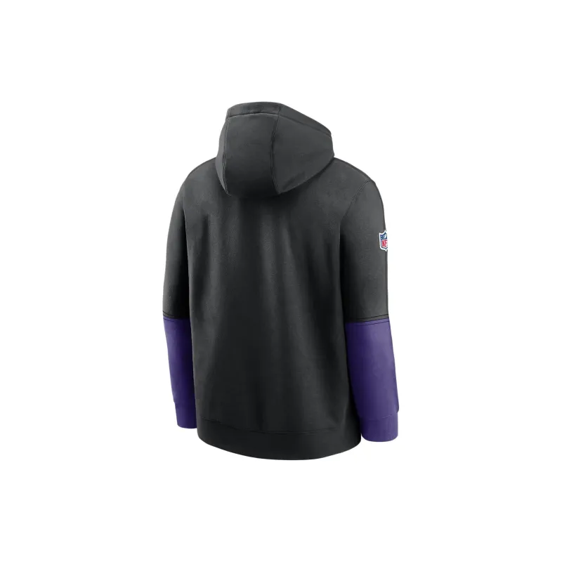 Nike Minnesota Vikings Sideline Team Issue Club Men's Nike Nfl Pullover Hoodie-1
