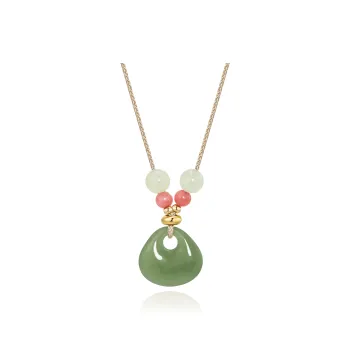 North Cain Hetian Jade Pendants Unisex Green Jade