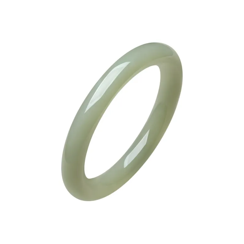 ZHOU LIU FU Bangles Green Jade Women's-13