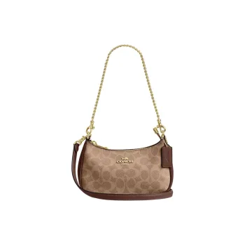 COACH Artificial Leather With Recycled Leather Shoulder Bag, Crossbody Bag Women's Brown