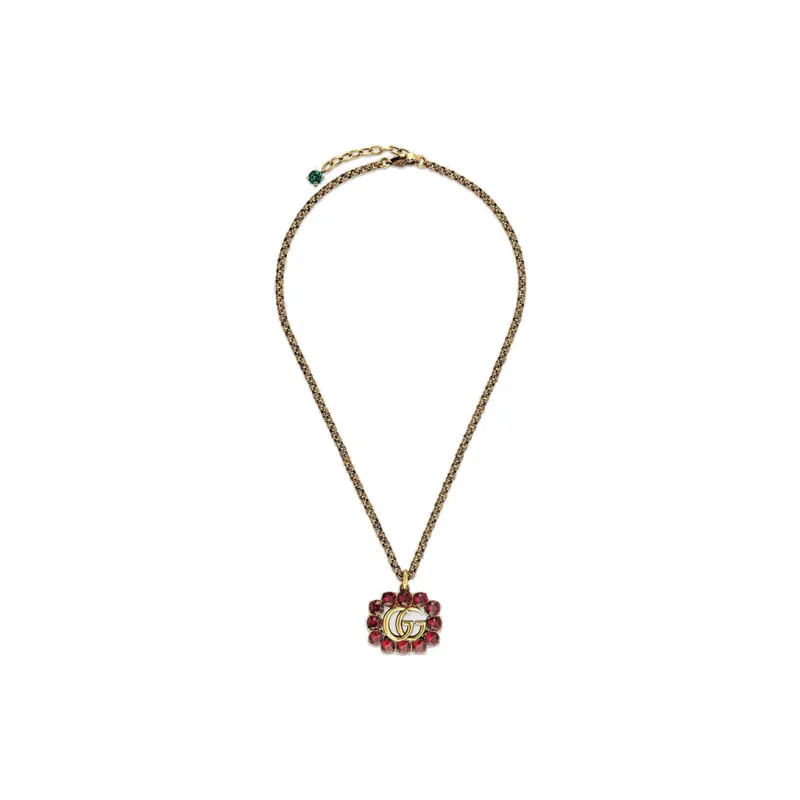GUCCI Classic Double G Necklace Collection Necklaces Women's-3