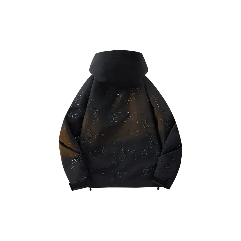 ROBINHOOD Water Resistant Windproof Warm Lightweight Windbreaker Jacket Unisex Black-1