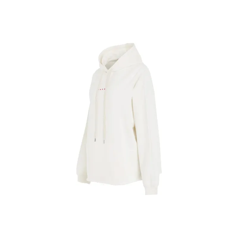 MARNI Logo Printed Drawstring Hoodie-3