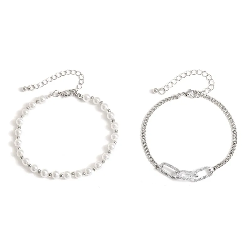 RINGLOVE Alloy Pearl Bracelets Unisex-0