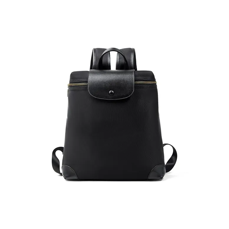 Teenmix Nylon Laptop Backpack Bag Women's Black/Khaki/Blue-0