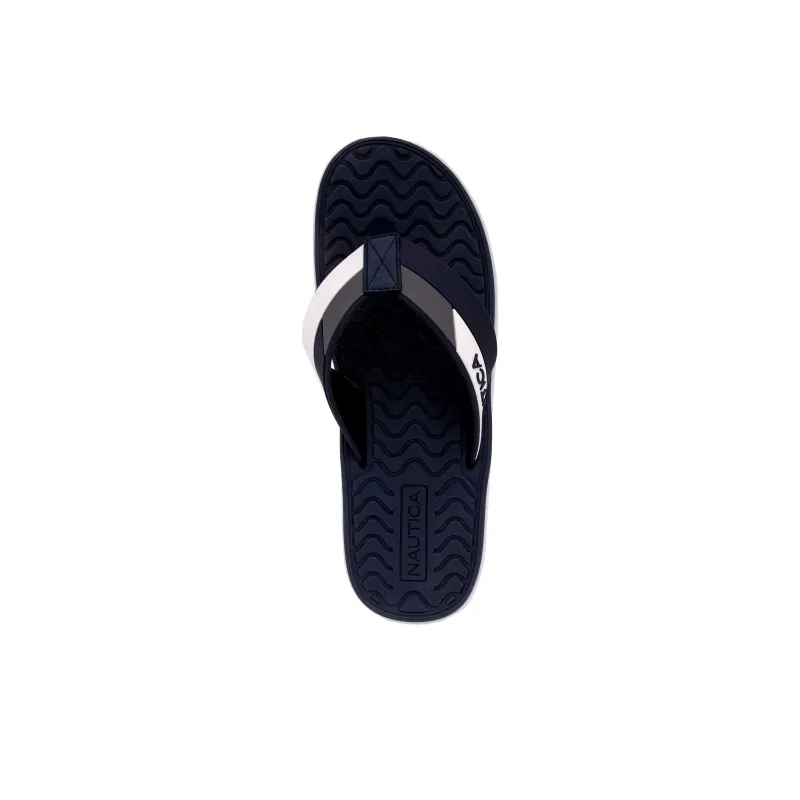 NAUTICA Slip-Resistant Flip Flops Men's Blue-2