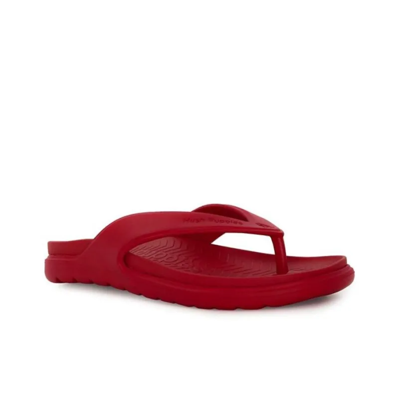 Hush Puppies Slip-Resistant Flip Flops Women's Red-2