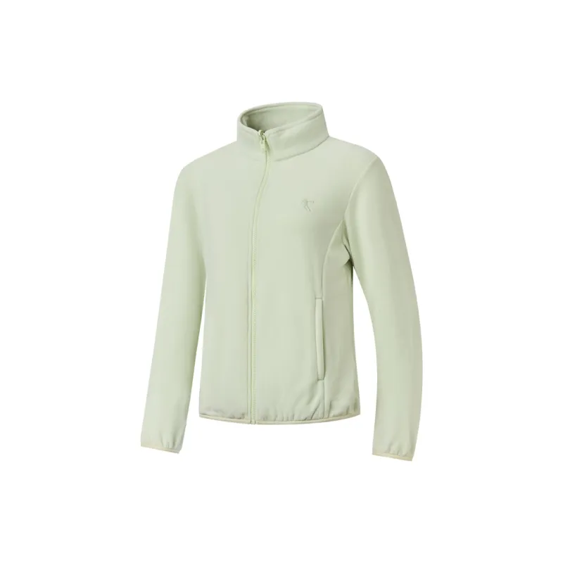 QIAODAN Mountain God Series Windbreaker Jackets Women's Aqua Embroidery Green/Slate Green-5