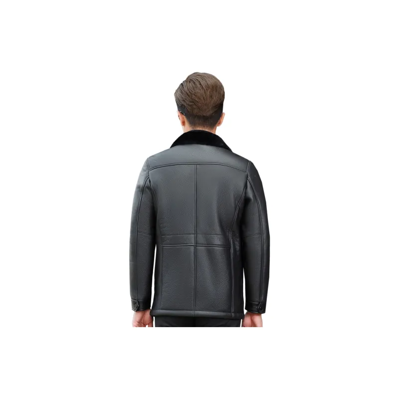 KAISER Leather Jacket Men's Black-0