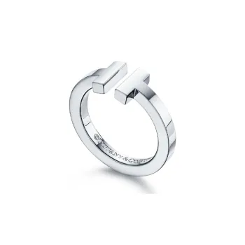 TIFFANY & CO. 18K White Gold Rings Unisex