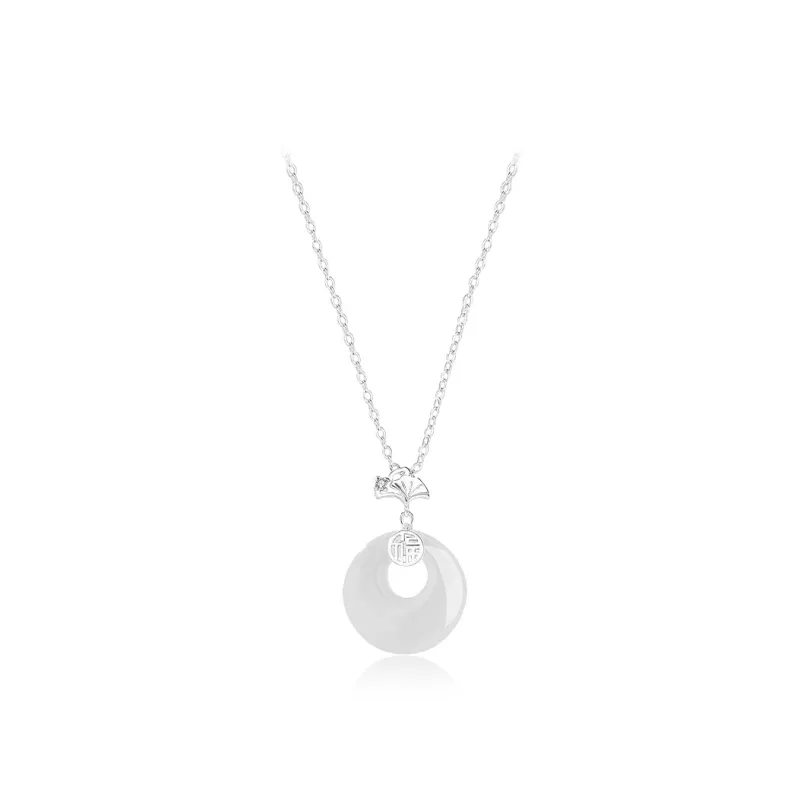 Jingleo Chalcedony Necklaces Women's-1