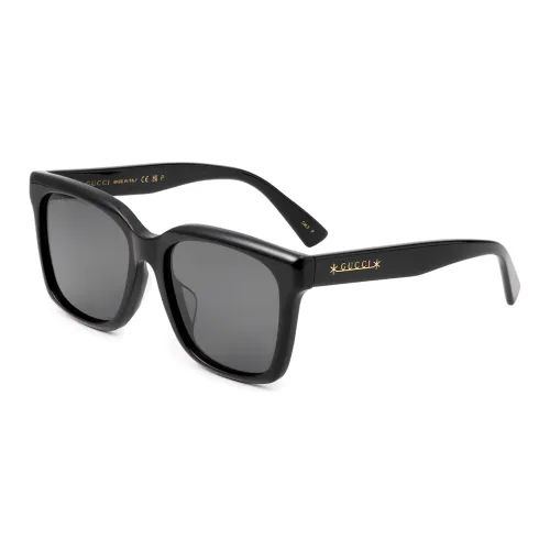 GUCCI Polarized Square Acetate Sunglasses Black