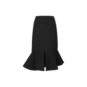 Three Quarters Casual Short Skirts Women's Black
