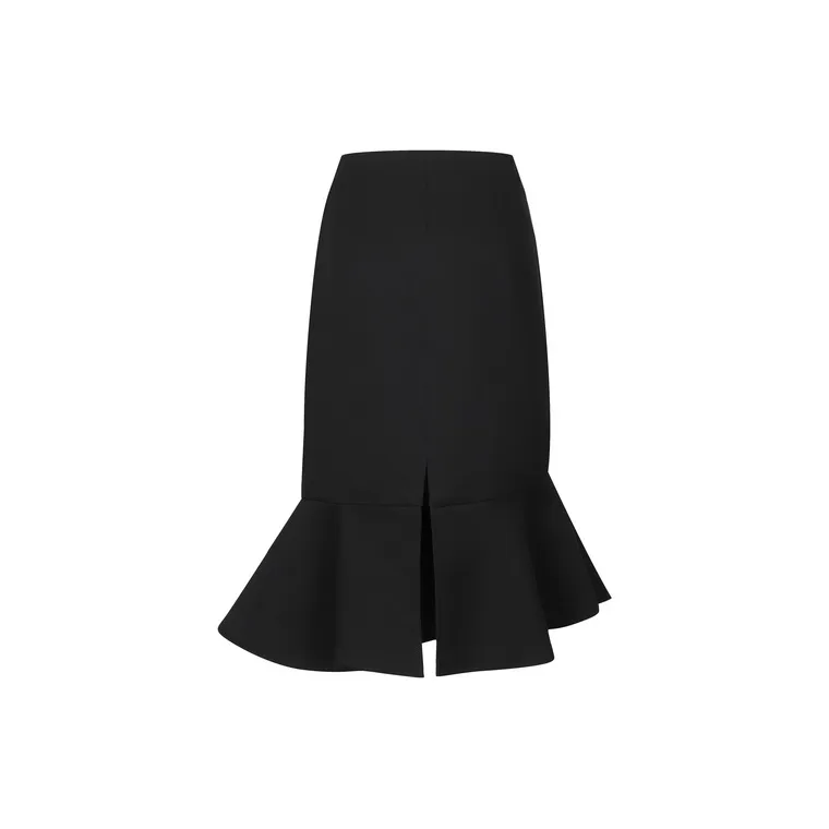Three Quarters Casual Short Skirts Women's Black-0