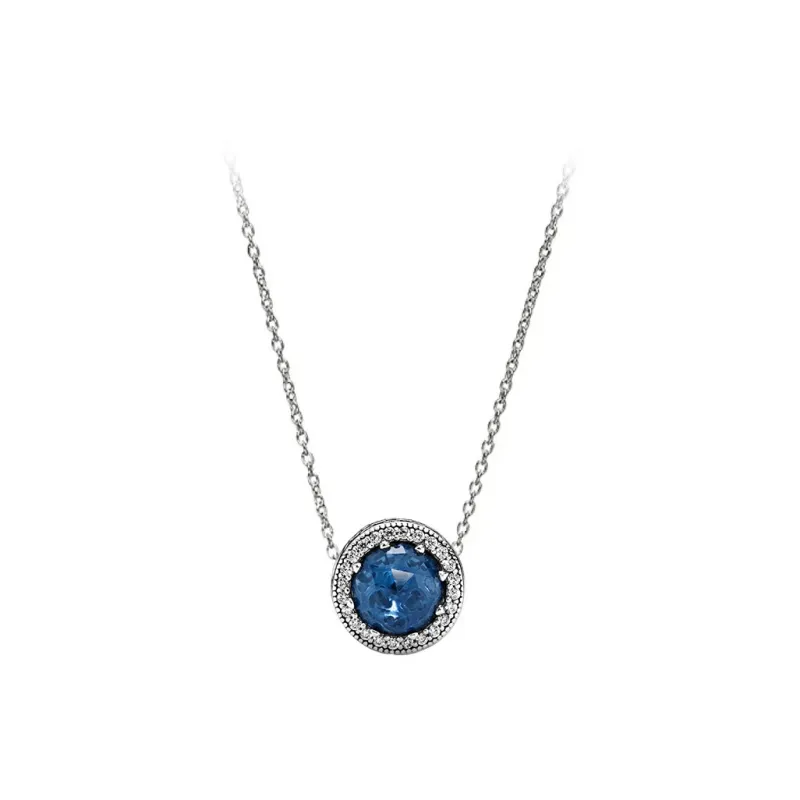 Pandora 925 Sterling Silver Necklaces Women's Multicolor-0