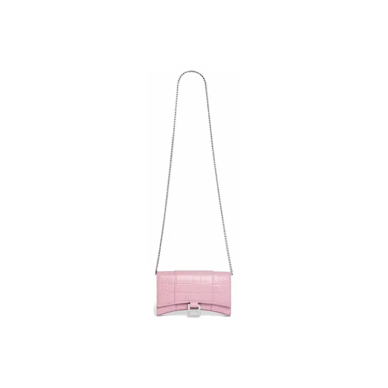Balenciaga Calfskin Shoulder Bag Women's Pink-2