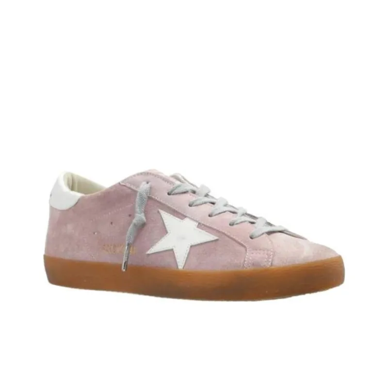 Golden Goose Super Star Low Top Skateboard Shoes Women's Pink-2