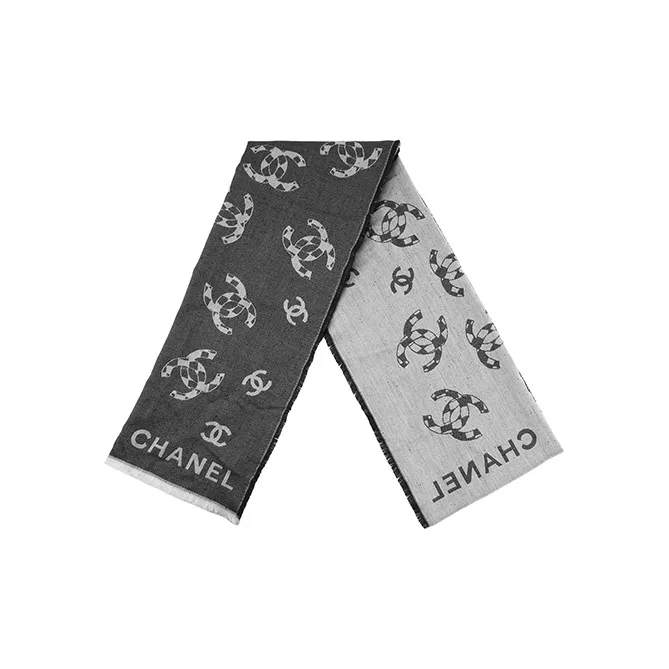 CHANEL Knit Scarves Unisex-1
