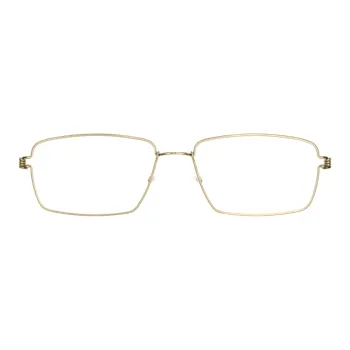 LINDBERG Titanium Rectangular Eyeglass Frames Unisex Gold