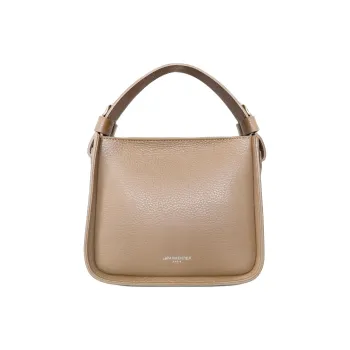 Le Parmentier Hammered Leather Shoulder Bag Crossbody Bag Handbag Small Size Women's Powder Pink