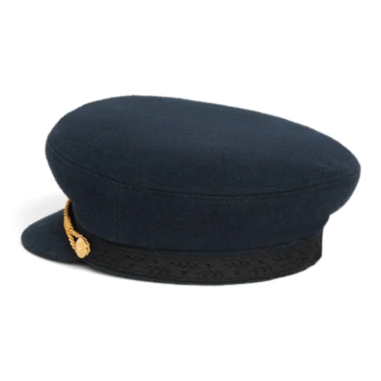 CELINE Triomphe Sailor Cap In Wool Cloth-3