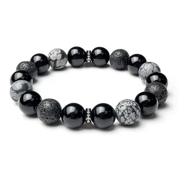 YINCHIE Obsidian Bracelets Men's