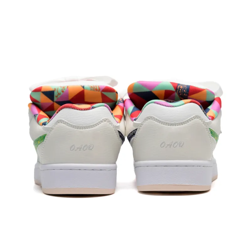 OAOQ Cushioning Height Increasing Abrasion Resistant Lightweight Mat Low Top Casual Shoes Unisex-27