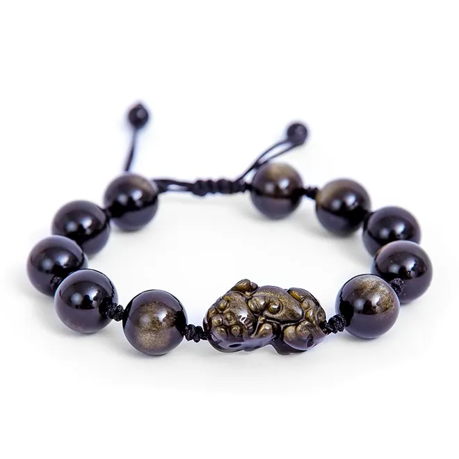 Carp Crystals Obsidian Jade Bracelets Unisex Obsidian-0