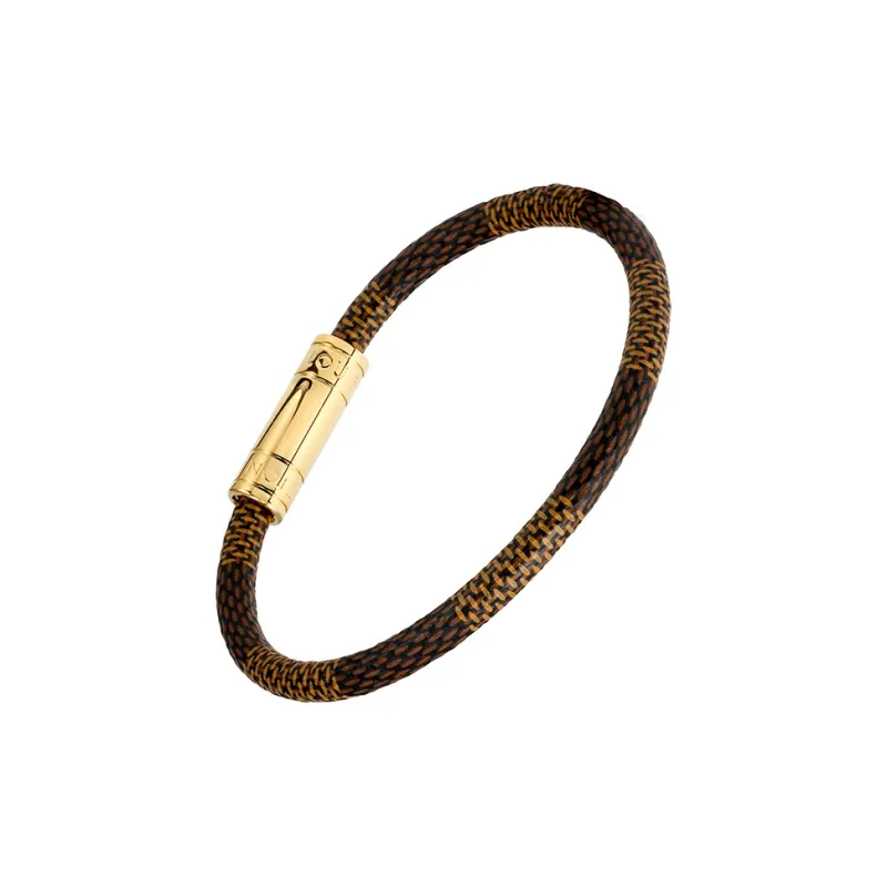 LOUIS VUITTON Metal Bracelets Unisex Brown-1