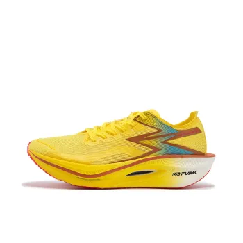 361° Fly Burn 3 Cushioning Anti Slip And Wear Resistant Low Top Full Length Carbon Plate Running Shoes Unisex Yellow