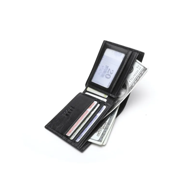 ELLE HOMME Automatic Buckle Belt Wallet Two Piece Set Box Cow Leather Men's Black Width 3.7cm-7