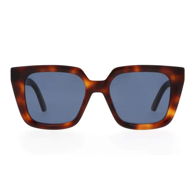 DIOR Acetate Irregular Shape Sunglasses Women's Tortoiseshell-1